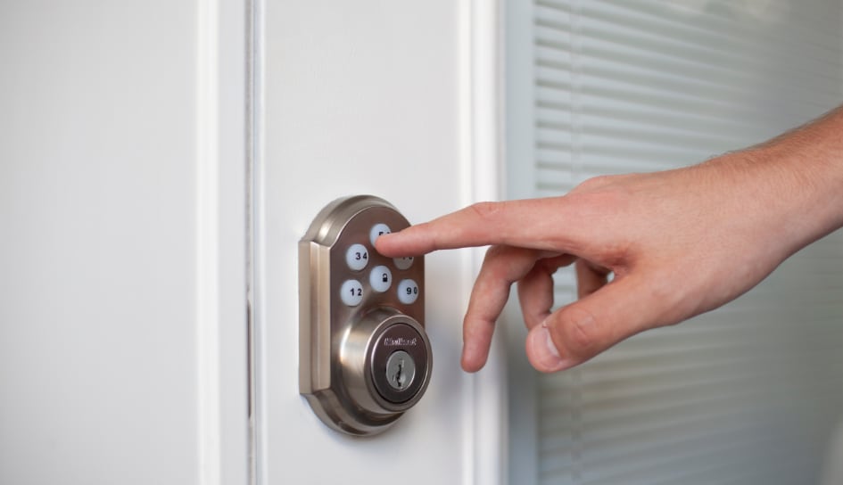 ADT smartlock on a Denver home